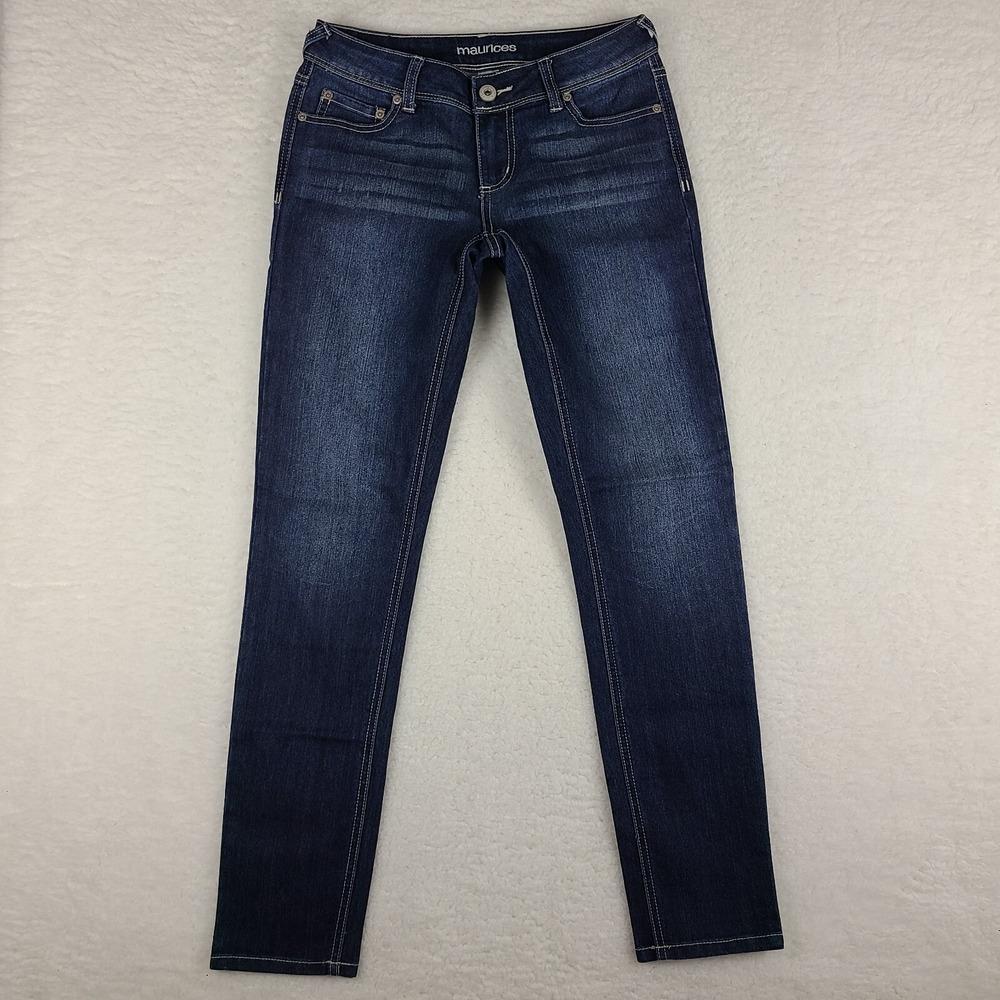 Maurices Jeans Womens 1/2 REG Blue‎ Skinny Jegging Dark Wash Denim